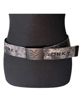 ZOO YORK Grey Black Belt Metal Buckle Adjustable